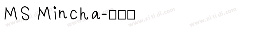 MS Mincha字体转换
